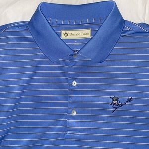 Donald Ross Men’s Blue Striped Polo